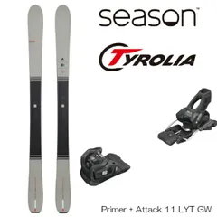 24-25 season eqpt シーズン スキー板 メンズ レディース ビンディング セット Primer プライマー 2025 Tyrolia Attack LYT 11 GW オールラウンド ツインチップのサムネイル