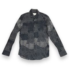 ✨14AW/ドット柄✨Maison Margiela 総柄 綿 シャツ 紺 46 ✨14AW/ドット柄✨Maison Margiela 総柄 綿 シャツ 紺 46 - メルカリ