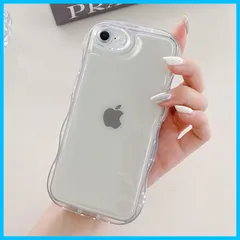 【人気商品】ケース クリア TPUカバー 用 ウェーブ おしゃれ 韓国 2020 可愛い iPhone7/8/SE2/SE3ケース SE アクスタ収納 透明 薄型 8/iPhone 軽量 耐衝撃 7/iPhone スマホケース ワイヤレス充電対応 ストラップホ