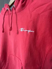 チャンピオン リバースウィーブ 青単色タグ ホンジュラス製 赤 S パーカー