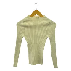 GIU GIU / ジウジウ | NONNA リブクルーネックニット | M | オフホワイト | レディース