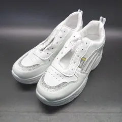 ◇ Lace Ladies レースレディース シークレットインソール 紐調節 ラメ スニーカー サイズ38 ホワイト レディース E  【1310300004059】のサムネイル