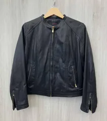 TOMORROW LAND トゥモローランド シングルライダースジャケット レザージャケット ブラック サイズ40