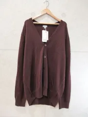 【タグ付き】【未使用品】【美品】UNIQLO ユニクロ エクストラファインメリノウールVネックカーディガン  ブラウン系 XLサイズ 351-126132
