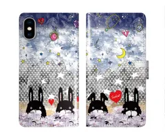 [iPhone12 Pro Max] iPhone16 ケース スカラー スマホケース 手帳型 iPhone16 Pro ケース アイフォン16 15 14 13 12 11 スマホカバー 全機種対応 手帳 ScoLar お花畑 スター ラビル 夜空に星 フリ