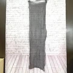 ロングスカーフ バンダナ ドット しわ加工 108×30