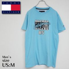 【古着】“TOMMY HILFIGER ” Tシャツ / 水色   M #8765