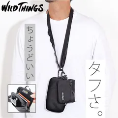☆ WILD THINGS ストライプポーチ wildthings ワイルドシングス ショルダー WT3803405 ミニ ポーチ ショルダーバッグ ショルダーバック 肩掛け 斜めかけ 多機能 耐久性 コーデュラ ストラップ メンズ レディース 男女兼用