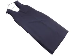 COMME CA DU MODE コム サ デ モード バックプリーツ ジャンパー スカート 濃紺 ■◇ レディース