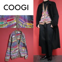 【COOGI】菅田将暉 3Dニット 総柄 カーディガンsizeMコットン100% bigban_1002100943996