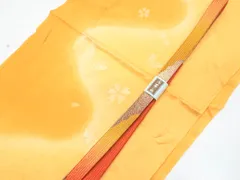 【一輝堂】【着物】 和装小物 帯締め 帯揚げ セット 帯締 帯揚 蝶文 高麗組 金糸 25w04-5021