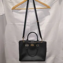 【美品】マイケルコース MICHAEL KORS 2Way ハンドバッグ ショルダー ブラック 黒 シンプル バッグ かっちり A4 ビジネス 就活 学生 自立 大きめ バッグ 書類 新生活 大学 社会人