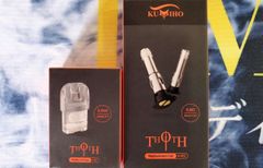 セット販売★KUMIHO THOTH シリーズ 交換用 0.8Ωコイル×4個入り + 空ポッドカートリッジ  クリア3ml VAPE ベイプ 電子タバコ