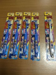 歯ブラシ　こどもハブラシ　6才〜12才　イナズマイレブンGo　4本セット＋１本