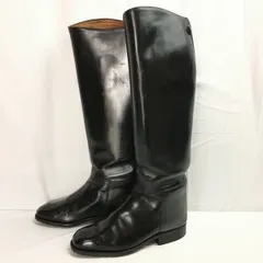 試着交換OK！オールレザー　CAVALLOカバロ　乗馬ブーツ　size38　23.5-24.0　Vintage 　ジョッキー　ロングブーツ　コードバン?　管NO.WT13 試着交換OK！オールレザー CAVALLOカバロ 乗馬ブーツ size38 23.5-24.0