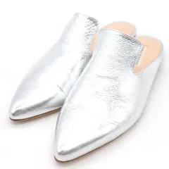 ファビオルスコーニ ミュール サンダル ブランド 靴 イタリア製 レディース 37サイズ シルバー FABIO RUSCONI 【中古】