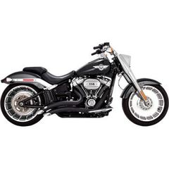 VANCE&HINES バンス&ハインズ Big Radius Exhaust for 2018-2022 Harley Softail FXBR/FLFB - Black 丨 1800-2263 触媒なし