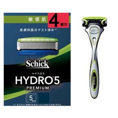 脱毛・除毛 Schick HYDRO5 PREMIUM HYDRO5 シック 替刃 4個 プレミアム 敏感肌用 カミソリ 替え刃 5