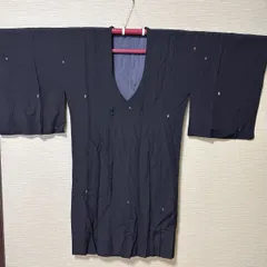 き649】アンティーク 道行コート 黒地 紋紗風 小柄模様入り 和装 羽織 リメイク素材