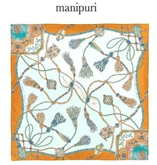 manipuri　マニプリ　 ＜シルクスカーフ65＞ヴィンテージタッセル 0141330019