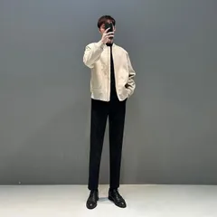種類28：XL/B：アプリコット 秋冬 コーデ メンズ  服 シンプル ファッション オシャレ 大人 かっこいい 大きいサイズ ストリート 紳士服 カジュアル ジャケット アウター フライト トップス 
