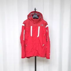 THE NORTH FACE(ザノースフェイス) 白 レッド ウインドブレーカー