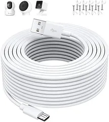[新品※未使用] マイクロusbケーブル 8M micro usb 電源ケーブル 防犯監視カメラの給電用 USB A - microB オスオス ATOM Cam 2/YESKAMO/Wyze Cam Pan/Nest Cam/XIAOMI/IMOU/EZ
