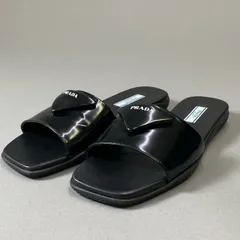 【新品未使用】プラダ ソフト パデッドナッパレザー スリッポン サボ ミュール PRADA プラダ ソフト パデッドナッパレザー ウェッジサンダル