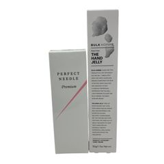 186005　★未開封★　パーフェクトニードル プレミアム 20g・BULK HOMME THE HAND JELLY 50g　２点まとめ売り