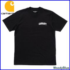 【新品】カーハート 半袖Tシャツ CARHARTT WIP I028991 S/S UNIVERSITY SCRIPT T-SHIRT BLACK/WHITE 0D2XX i028991-0d2xxBK