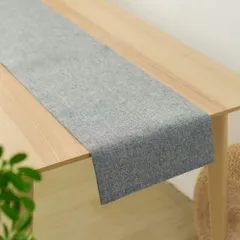 【数量限定】おしゃれ テーブル小物 無地 北欧 クロス (31 布 x 亜麻 180cm 食卓飾り グレー) テーブルランナー