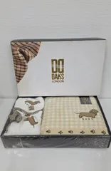 B-733【未使用】　DAKS　ダックス　タオルセット　ハンドタオル2枚　ウォッシュタオル　DR-50　ベージュ