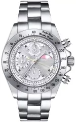 【中古】懐中時計･腕時計 鹿目まどか サン＆ムーン クロノグラフ腕時計 「劇場版 魔法少女まどか☆マギカ[新編]叛逆の物語」