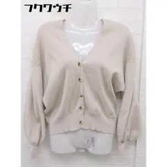 ◇ Simplicite シンプリシテェ 長袖 カーディガン ベージュ レディース  【中古】 【1112140015321】