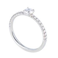 【Cartier】 カルティエ エタンセル ドゥ カルティエ ハーフダイヤリング Pt950 プラチナ ダイヤモンド 0.23ct #47 7号 1.6g レディース 【中古】 USED-A 【9304】