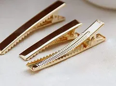 45点セットアクセサリーがたくさんできて楽しくなる ヘア クリップ 3サイズ各15個 ゴールド クリップ5本付