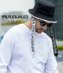 1PIU1UGUALE3 RELAX ウノピゥウノウグァーレトレ リラックス ロゴテープバケットハット 帽子 カジュアル ストリート ユニセックス ブランド ウノピュウ
