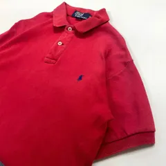 ポロバイラルフローレン 半袖 ポロシャツ 赤 メンズM