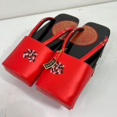 【特価・新品】淀志ぐれ　下駄  桐　浴衣　雨カバー付き　72829
