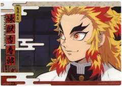 【中古】ポスター 煉獄杏寿郎(上半身) 「ジャンボカードダス 鬼滅の刃 クリアビジュアルポスター ～無限列車編 其の壱～」