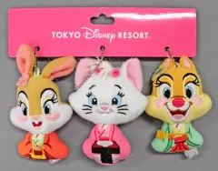 【中古】ぬいぐるみ ミスバニー＆マリー＆クラリス(ひなまつり2015) ぬいぐるみバッジセット 「ディズニー」 東京ディズニーリゾート限定