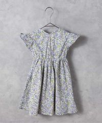 新品　apres les cours（アプレレクール）まいにちワンピース　90㎝　花柄　半袖　ベビー　ブルー　綿