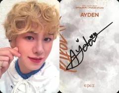 【中古】コレクションカード(男性) EPEX/エイデン(AYDEN)/裏面茶・印刷サイン入り/CD「BIPOLAR Pt.2 Prelude of Love」COMPANION Ver. 封入特典セルフィーフォトカード