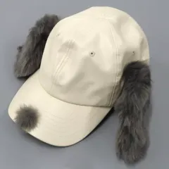 【中古】衣類 スヌーピー 耳付きキャップ グレー 「PEANUTS(SNOOPY)」 ユニバーサル・スタジオ・ジャパン限定