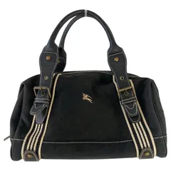 BURBERRY BLUE LABEL バーバリーミニボストンバッグ　黒 バーバリーブルーレーベル ミニボストンバッグ