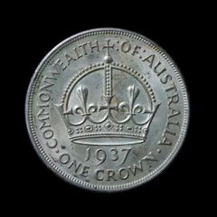 C837 1937年 1クラウン銀貨 オーストラリア - メルカリ