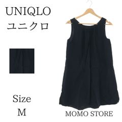 UNIQLO ユニクロ ワンピース ミニ Ａライン フレア レディース ブラック