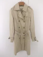 ◇ ◎ NATURAL BEAUTY BASIC ウエストベルト ライナー付き 長袖 コート サイズL ベージュ系 レディース E  【1304200032199】