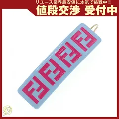 フェンディ ヘアクリップ JFP402 ライトブルー ピンク