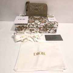 ディオール DIOR Caro Cosmos カロ コスモス ジップ カードホルダー ベージュ(2100090000000840)